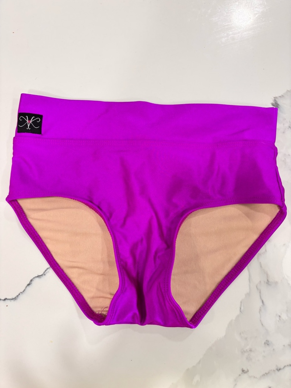 Kandi Kouture High-Waist Dance Bottoms in Bright Magenta